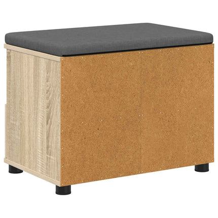 Hallbänk Sonoma-ek 60 x 38 x 46 cm Konstruerat Trä och Tyg