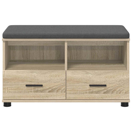 Hallbänk Sonoma-ek 80 x 38 x 46 cm Konstruerat Trä och Tyg