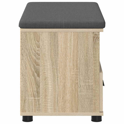Hallbänk Sonoma-ek 80 x 38 x 46 cm Konstruerat Trä och Tyg