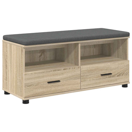 Hallbänk Sonoma-ek 100 x 38 x 46 cm Konstruerat Trä och Tyg