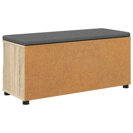 Hallbänk Sonoma-ek 100 x 38 x 46 cm Konstruerat Trä och Tyg