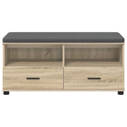 Hallbänk Sonoma-ek 100 x 38 x 46 cm Konstruerat Trä och Tyg