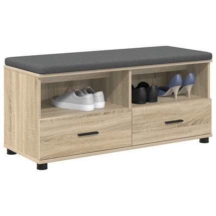 Hallbänk Sonoma-ek 100 x 38 x 46 cm Konstruerat Trä och Tyg