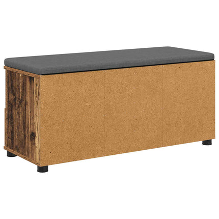 Hallbänk Gammalt trä 100 x 38 x 46 cm Konstruerat Trä och Tyg