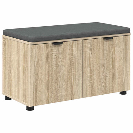Hallbänk Sonoma-ek 80 x 38 x 46 cm Konstruerat Trä och Tyg