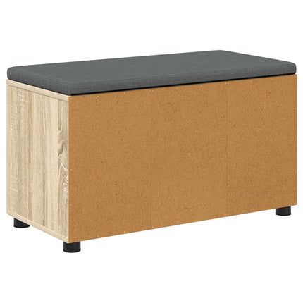 Hallbänk Sonoma-ek 80 x 38 x 46 cm Konstruerat Trä och Tyg