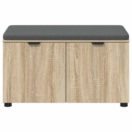 Hallbänk Sonoma-ek 80 x 38 x 46 cm Konstruerat Trä och Tyg