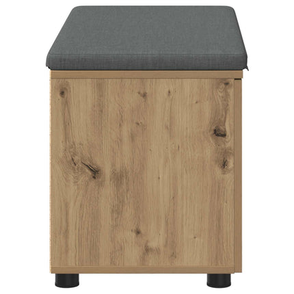 Hallbänk Artisan Ek 80 x 38 x 46 cm Konstruerat Trä och Tyg