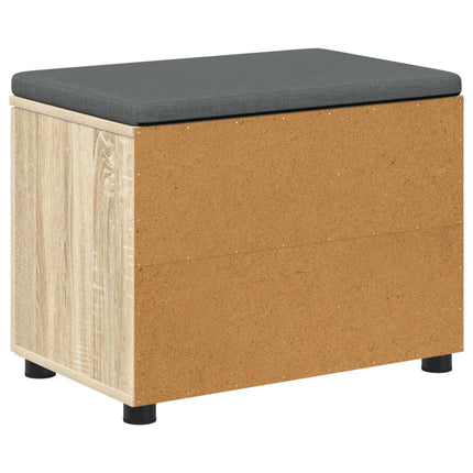 Hallbänk Sonoma-ek 60 x 38 x 46 cm Konstruerat Trä och Tyg