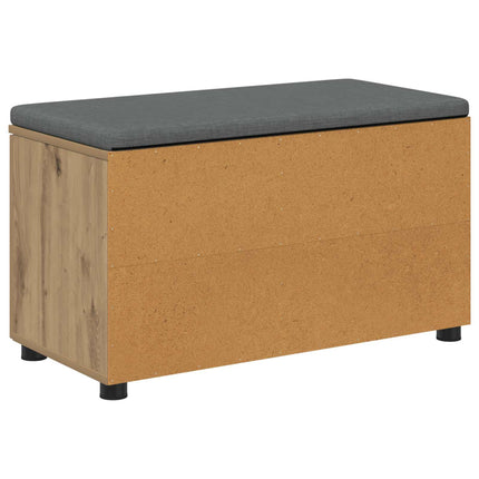 Hallbänk Artisan Ek 80 x 38 x 46 cm Konstruerat Trä och Tyg
