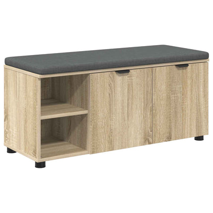 Hallbänk Sonoma-ek 100 x 38 x 46 cm Konstruerat Trä och Tyg
