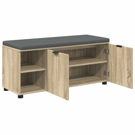 Hallbänk Sonoma-ek 100 x 38 x 46 cm Konstruerat Trä och Tyg
