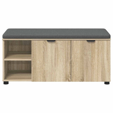 Hallbänk Sonoma-ek 100 x 38 x 46 cm Konstruerat Trä och Tyg