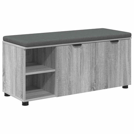 Hallbänk Grå Sonoma 100 x 38 x 46 cm Konstruerat Trä och Tyg