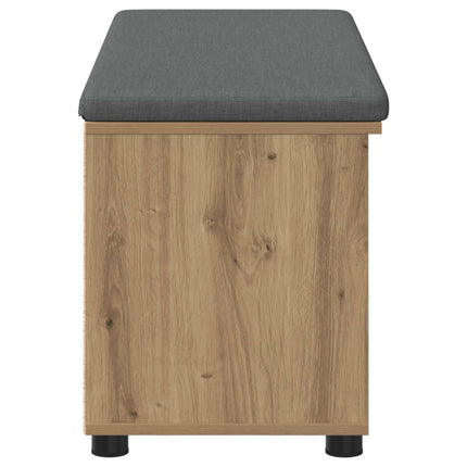 Hallbänk Artisan Ek 100 x 38 x 46 cm Konstruerat Trä och Tyg