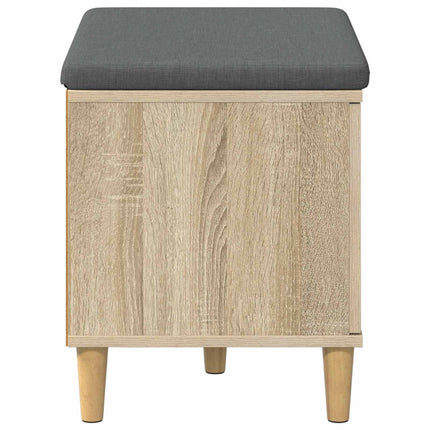 Hallbänk Sonoma-ek 60 x 38 x 46 cm Konstruerat Trä och Tyg