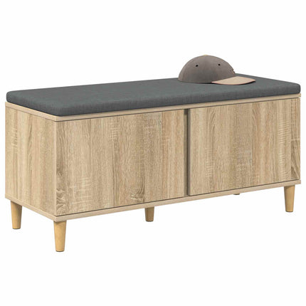 Hallbänk Sonoma-ek 100 x 38 x 46 cm Konstruerat Trä och Tyg
