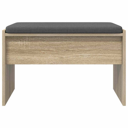 Hallbänk med kudde Sonoma-ek 63 x 38 x 40 cm