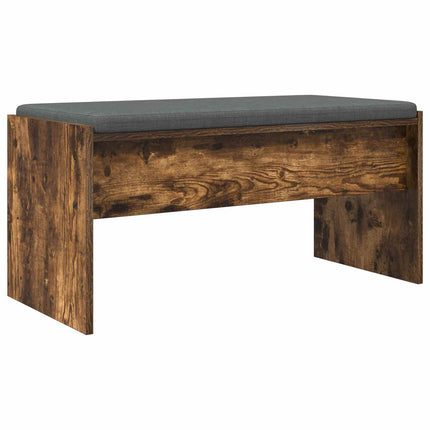 Hallbänk med kudde Rökt ek 83 x 38 x 40 cm