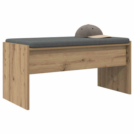 Hallbänk med kudde Artisan Ek 83 x 38 x 40 cm