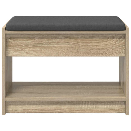 Hallbänk Sonoma-ek 63 x 38 x 45 cm Konstruerat Trä och Tyg