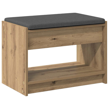Hallbänk Artisan Ek 63 x 38 x 45 cm Konstruerat Trä och Tyg