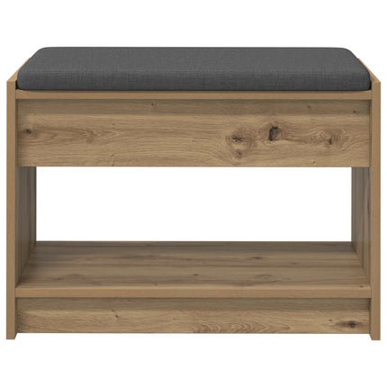 Hallbänk Artisan Ek 63 x 38 x 45 cm Konstruerat Trä och Tyg