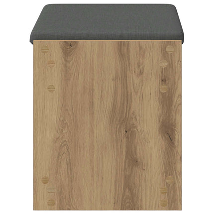 Hallbänk Artisan Ek 63 x 38 x 45 cm Konstruerat Trä och Tyg