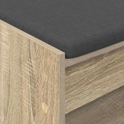 Hallbänk Sonoma-ek 83 x 38 x 45 cm Konstruerat Trä och Tyg