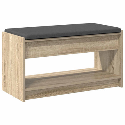 Hallbänk Sonoma-ek 83 x 38 x 45 cm Konstruerat Trä och Tyg