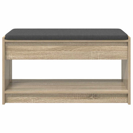 Hallbänk Sonoma-ek 83 x 38 x 45 cm Konstruerat Trä och Tyg