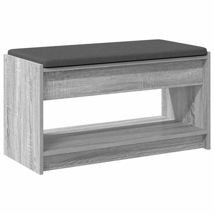 Hallbänk Grå Sonoma 83 x 38 x 45 cm Konstruerat Trä och Tyg