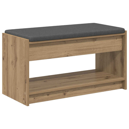 Hallbänk Artisan Ek 83 x 38 x 45 cm Konstruerat Trä och Tyg