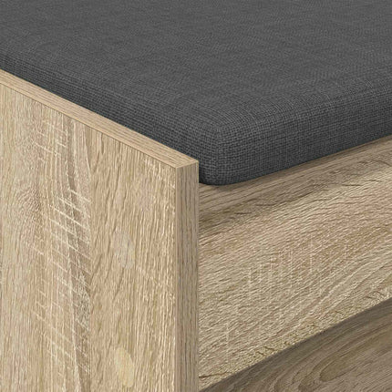 Hallbänk Sonoma-ek 103 x 38 x 45 cm Konstruerat Trä och Tyg