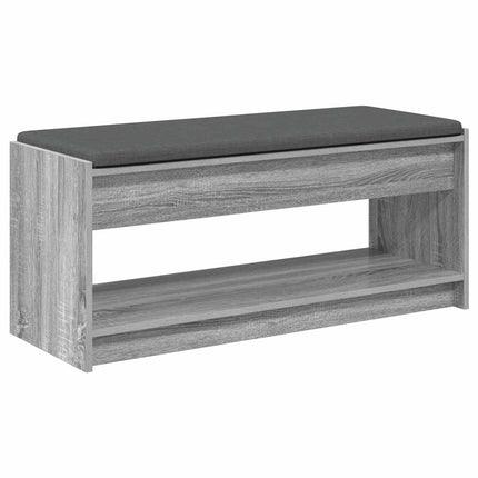 Hallbänk Grå Sonoma 103 x 38 x 45 cm Konstruerat Trä och Tyg