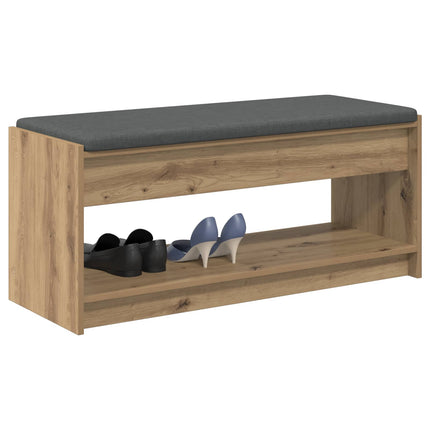 Hallbänk Artisan Ek 103 x 38 x 45 cm Konstruerat Trä och Tyg