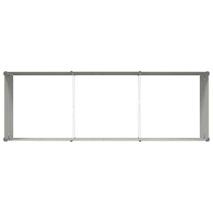 Planteringskärl Elfenben 290 x 100 x 45 cm Galvaniserat Stål