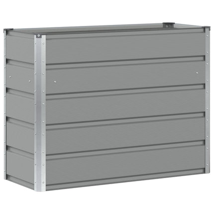 Planteringskärl Ljusgrå 100 x 40 x 75 cm Stål