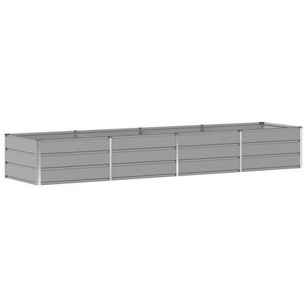 Planteringskärl Ljusgrå 320 x 80 x 45 cm Stål