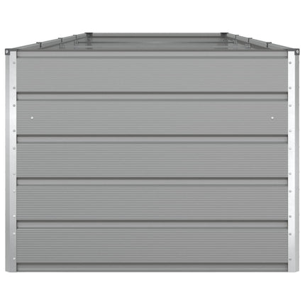 Planteringskärl Ljusgrå 385 x 100 x 75 cm Galvaniserat Stål