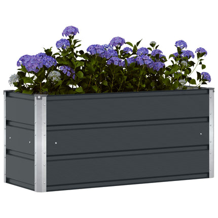 Planteringskärl Antracit 100 x 40 x 45 cm Stål