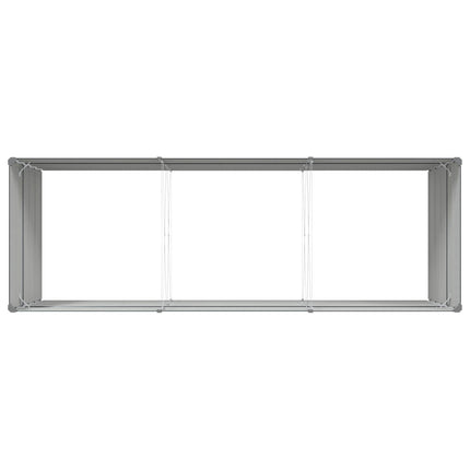 Planteringskärl Antracit 290 x 100 x 75 cm Galvaniserat Stål