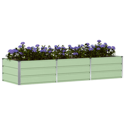 Planteringskärl Grön 240 x 80 x 45 cm Stål