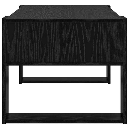 Kaffeebord med lagring Svart Ek 92 x 53 x 45 cm Konstruerat trä