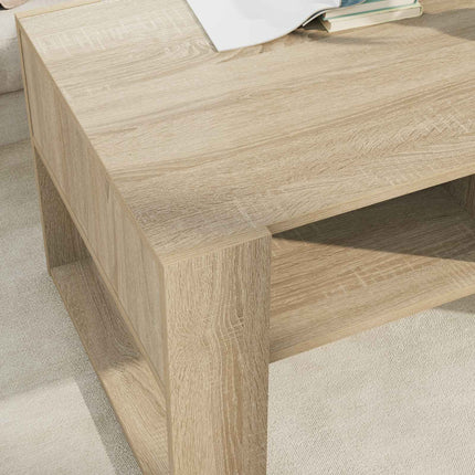 Kaffeebord Sonoma-ek 92 x 53 x 45 cm Konstruerat trä
