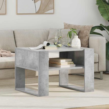 Kaffeebord Betonggrå 66 x 53 x 45 cm Konstruerat trä