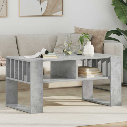 Kaffeebord Betonggrå 92 x 49,5 x 45 cm Konstruerat trä