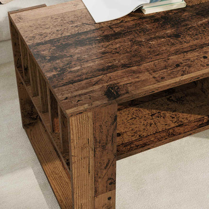 Kaffeebord Gammalt trä 92 x 49,5 x 45 cm Konstruerat trä