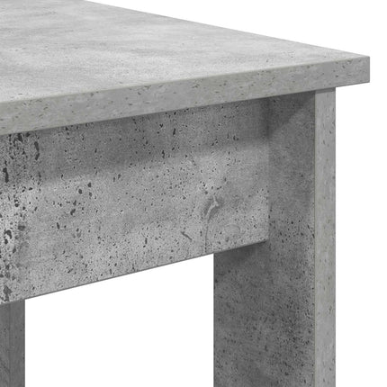 Kaffebordsset 2 pcs Betonggrå Konstruerat trä