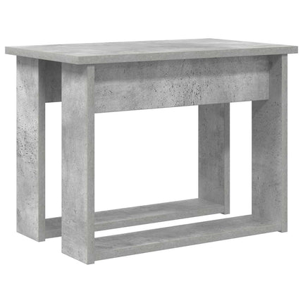 Kaffebordsset 2 st Betonggrå 50 x 52 x 42 cm Konstruerat trä